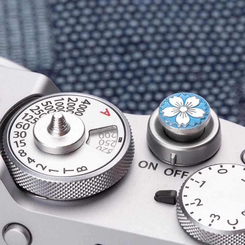 DBZZ Camera Metal Shutter Buttons for FUJIFILM X100VI X100V XPro3 XPro2 XPro1 X-T4 X-T3 X-T50 X-T30 for NikonZF Z5 Z6 for Canon (Blue-Shutter Decorative Button) - Image 3